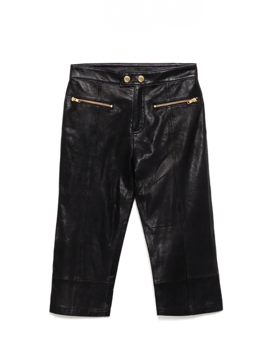 Cynthia Rowley Pants - Cynthia Rowley Black Downtown Leather Capris NWT Size 4